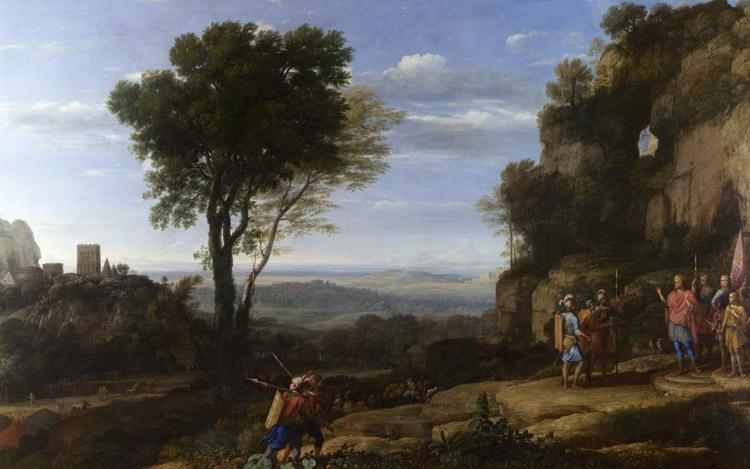Claude Lorrain Landscape with David and the Three Heroes (mk17) Germany oil painting art